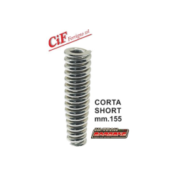 Front shock absorber spring, length 155 mm, chrome-plated, reinforced for Vespa 125 VM1T 085872-&gt