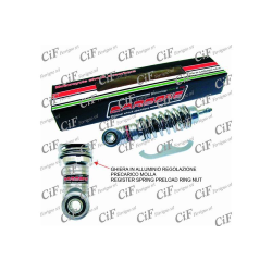 CARBON HI TECH CHROME-PLATED adjustable front shock absorber for Vespa 50 - ET3 - Primavera - PK50S