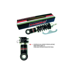 CARBON HI TECH BLACK adjustable front shock absorber for Vespa 50 - ET3 - Primavera - PK50S