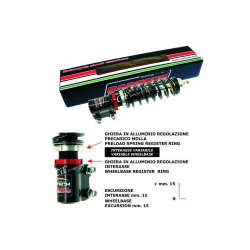 Amortisseur avant CARBONE HI TECH NOIR  pour Vespa PK