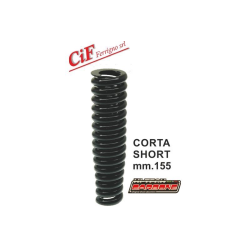 Front shock absorber spring, length 155 mm, black, reinforced for Vespa 125 VM1T 085872-&gt