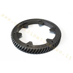 Z67 primary crown meshes with original Z22 pinion for Vespa