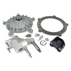Disc brake with black hydraulic front caliper CRIMAZ perimeter disc with original drum type for Vespa 50 - Primavera - ET3