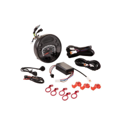 Compteur kilométrique et compte-tours numérique 2.0 avec fond aspect carbone pour Vespa PX 125/150/200 Arcobaleno - Millenium