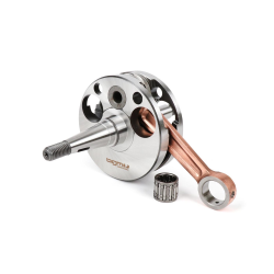 Kurbelwelle -BGM PRO, Direkteinspritzung, Hub = 57 mm, Pleuel = 110 mm- Vespa Wideframe VM1T, VM2T, VN1T, VN2T, Vespa 150 VL1T, VL2T, VL3T, VB1T, ACMA 125 (1954-1955), ACMA 150GL (1956-1958), Motovespa 125N (1956-1958) – Bolzen Ø 15 mm (etui mit Rad