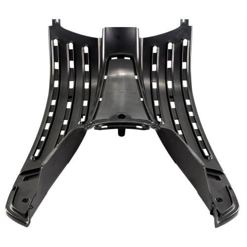 Coperchio vano piedi originale Piaggio 62212440XN2, nero Vulcano 98/A, per Vespa LX 125-150. Ricambio verniciato nella variante corretta.
