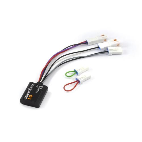 Módulo de tuning E-Bike SPEEDBOX 1, para Impulse Impulse 2.0 instalado en el chasis manual/enchufe Halbierte Werte 50 Impulse Solo para uso en competición. ¡No admitido en el área de la StVZO alemana!