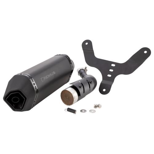 Scarico Racing REMUS "NOTTE", edizione limitata, per Vespa GTS/GTS Super 300ccm (`16-) Euro4 silenziatore in acciaio inox, colore silenziatore: nero, E-pass, con catalizzatore, sistema slipon ROAD-TUNING, per uso quotidiano & affidabile