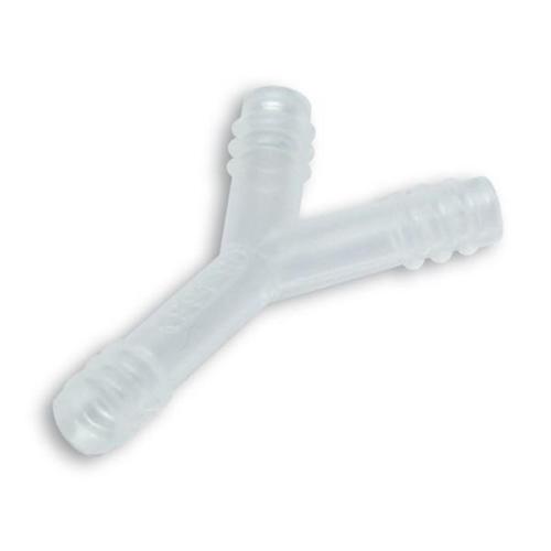 Raccordo carburante a Y Malossi M150345 in plastica, Ø interno 5 mm e Ø esterno 7,5 mm (misura nominale 8 mm), per sdoppiare o riunire tubazioni benzina compatibili e impianti con pompa.