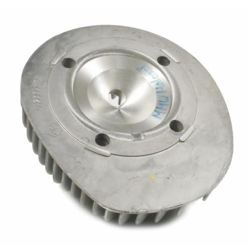 Testa cilindro MMW 13013940 Ø69 mm, corsa 57, candela lunga e squish 1,2 mm, per Malossi/Polossi 210 cc su Vespa 200 compatibili.