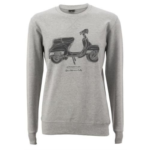 SIP "Life is better on a Rally" sweatshirt, grey, men's, size M, 90% cotton, 10% viscose
