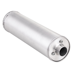 Silenziatore MMW RS2000, anche per sistemi di scarico PM/SIP NG, l 350 mm, Ã 85 mm, Ãi 26 mm, alluminio, imbullonato per motori accordati