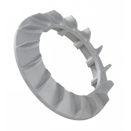 Ventola volano MMW HP4 75045800 in alluminio, profilo curvo e massa nominale 350 g, per Vespa Smallframe compatibili.