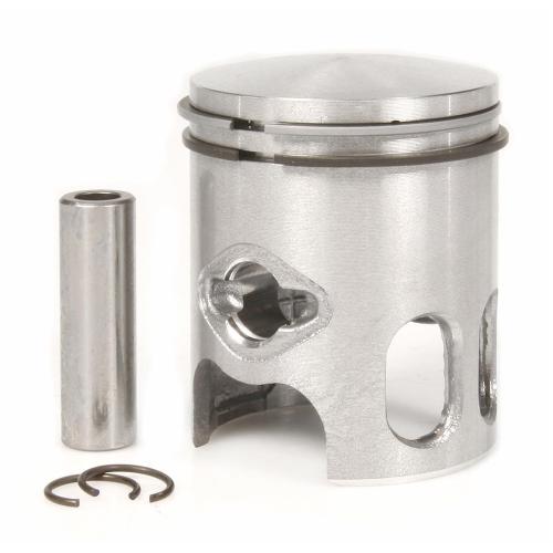 Pistone D.R. DR00100P Ø48 mm per cilindri 68 cc DR00086, DR00091 e DR00097. Verificare codice kit, diametro e componenti inclusi prima del montaggio.