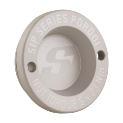 Coprimozzo 12", cerchio anteriore, SERIE SIP PORDOI per Vespa GTS/GTS Super/GTV/GT 60/GT/GT L 125-300ccm Ã 42 mm, alluminio CNC, anodizzato argento opaco, come accessorio estremamente accattivante