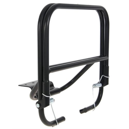 Portaequipajes trasero, CUPPINI para Vespa 125 VNA/VNB/GT/GTR /Super/TS/150 VBA/VBB/GL /Sprint/V/Super/T4/160 GS 2Â° /180 SS/Rally negro, superficie de carga: 23x25 cm, plegable, una barra