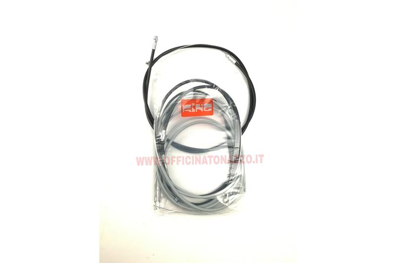 Graue Kabel / Ummantelungsset mit Ummantelung für Vespa 50/125 PK FL-HP N