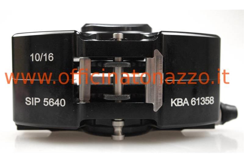 Pinza freno a disco maggiorata nera per Vespa PX (compresa di pastiglie)