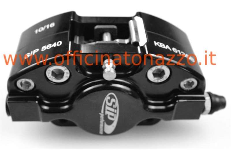 Increased black disc brake caliper for Vespa PX (including pads)