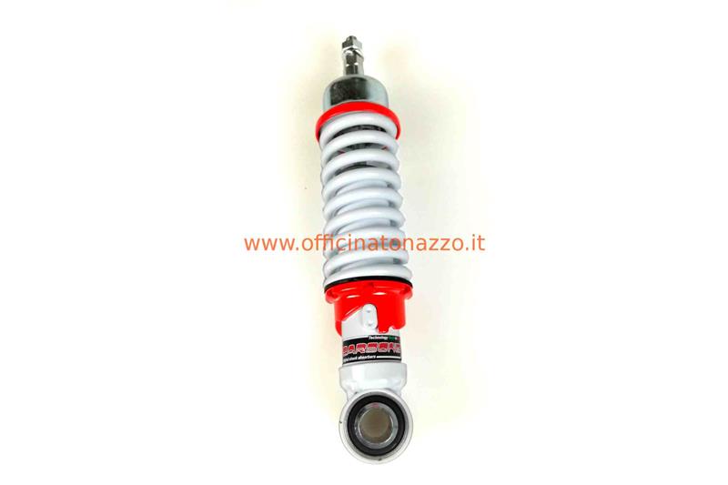 Adjustable sport front shock absorber with white spring for Vespa 50 - ET3 - Primavera - PK50 / 125S