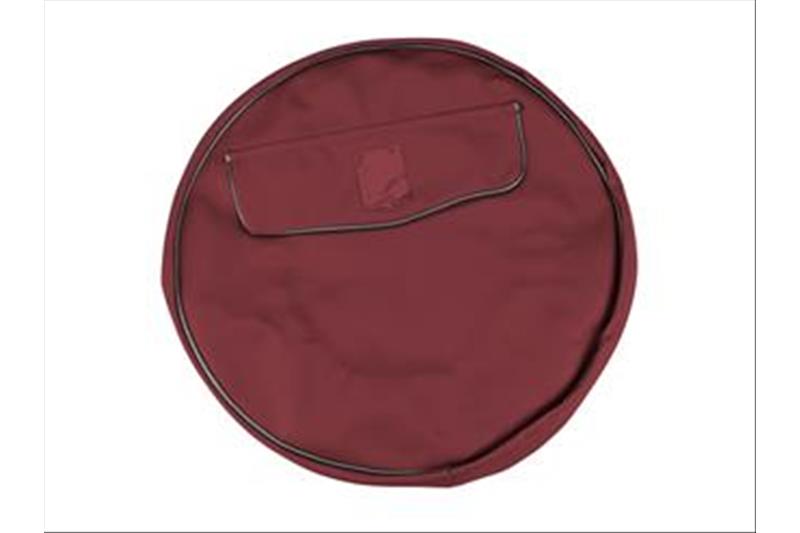 010SPCVDR8 - Spare wheel cover in dark red leatherette with shield for 8 "wheels