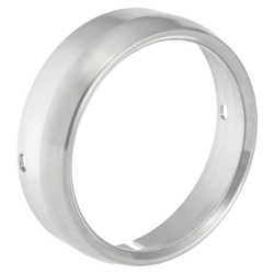 Cerchio faro SIP LED, CNC per Vespa 125 GTR/TS/150 SprintV/180-200 Rally Ã 130 mm, alluminio, argento, rotondo, grado AA - riparazione di prima classe e come accessorio estremamente attraente