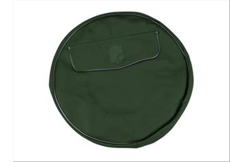 Spare Wheel Cover leatherette dark green with Scudetto wheel 8 "