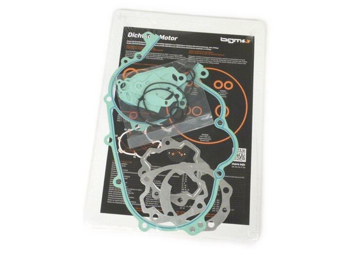 Series Engine gaskets-BGM Pro Silicone- Vespa Largeframe, PX80-125-150-200 (all), Rally200, Cosa, Sprint Veloce, including sealing rings - with / without autolube