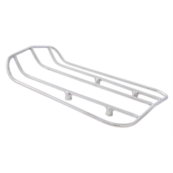 Portapacchi posteriore, piccolo per Lambretta 125 LI 3Â° /Special/GP/DL/150 LI 3Â° /Special/SX/GP/DL/175 TV 3Â° /200 TV/SX/GP/DL acciaio inox lucido, area di carico: 26x21 cm