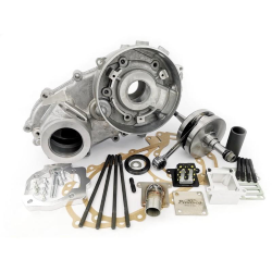 Pinasco engine casing with 4 stud bolts for low headlight, 60 stroke crankshaft