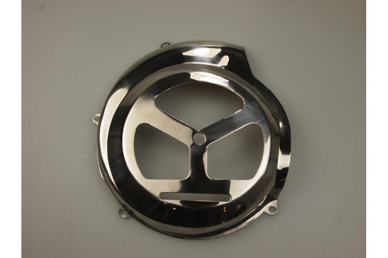 Flywheel "GS 150 Style" for Vespa PX80-200 / PE Lusso / Rally, without e-start, polished stainless steel