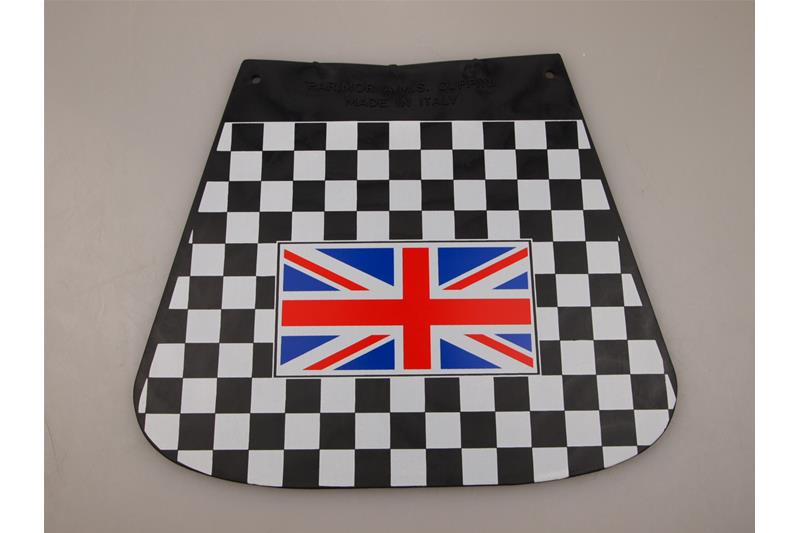 742377 - Checkered mudflaps with English flag for Vespa