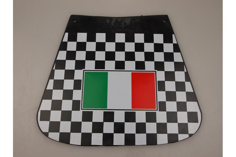 740434 - Karierte Schmutzfänger mit italienischer Flagge für Vespa