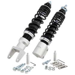 Pair of adjustable front and rear shock absorbers SIP PERFORMANCE for Vespa PX (56379 + 51500)