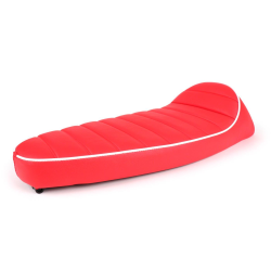 Sitzbank -FASTBACK 2.0- rot mit weißem Rand Vespa 50, ET3, Primavera