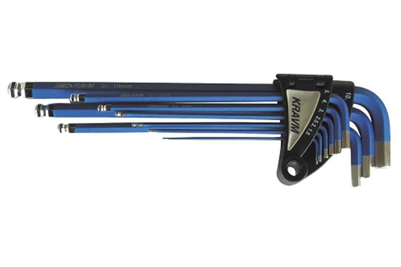 E93023 - KIT OF 9 KRAVM WRENCHES COATED WITH SPHERICAL END