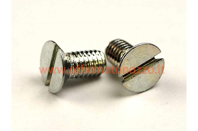 Tornillo M4x8mm, cabeza avellanada, acero, cincado, 8.8.8.8, Carcasa del tambor de freno 8 "10" Kit 2 piezas