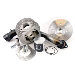 Cilindro Pinasco 145cc «ZUERA EXR» Big Bore en aluminio con bujía lateral para Vespa 50, ET3, PK, Primavera