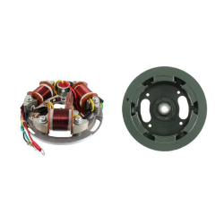 Schwungrad komplett mit Nadelstator, Konus 17 Vespa Sprint