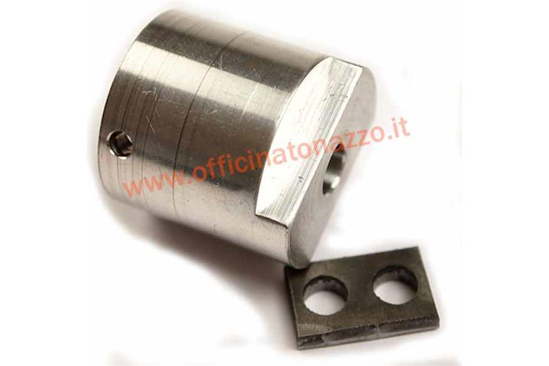 Adaptador de polea de control de gas PRO SERIES de carrera corta, cabezal de dirección, para Vespa 125 VNB3-6 / 150 VB1 / VBA / VBB / VGLA-B / T3 / T4 / GS VS2-5 / 160 GS de aluminio, con placa de fijación de cables.