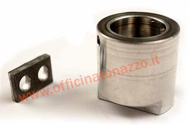 Adaptador de polea de control de gas PRO SERIES de carrera corta, cabezal de dirección, para Vespa 125 VNB3-6 / 150 VB1 / VBA / VBB / VGLA-B / T3 / T4 / GS VS2-5 / 160 GS de aluminio, con placa de fijación de cables.