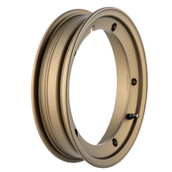 SIP-Tubeless-Felge 2,10x10", mattbronze für Vespa 50-125-150-200, Rally, PX, Sprint usw. (inklusive Ventil und Muttern)