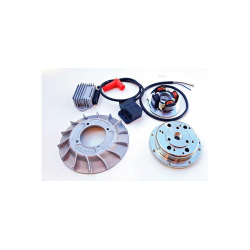 VMC ignition with variable advance CNC cone 20 Weight 1.4 kg, flywheel machined from solid 10 FINS  for Vespa ET3 50 PK
