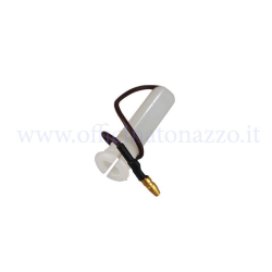 Black rear bonnet indicator wiring connector for Vespa PX 1st (frame hole diameter 11 mm)
