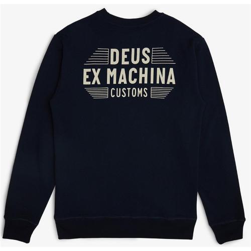 Sudadera DEUS azul. Hombre. Talla XL.  100 % algodón orgánico