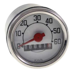 Tachometer für Moped Ciao, Boxer, ja, Grillo 60 km/h 48 mm