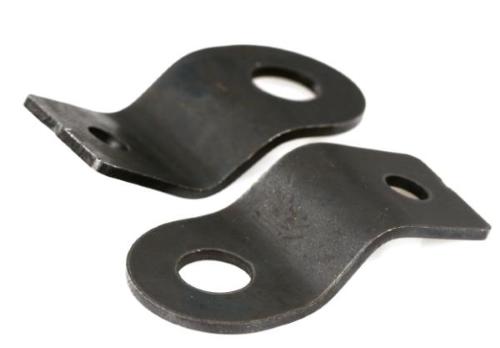 Staffe serbatoio per Vespa 125 V1 71499 -> V15 /V30-33/VM/VU  w 20 mm, l 44 mm, h 12 mm,  steel, bronzed, black,  2 pcs