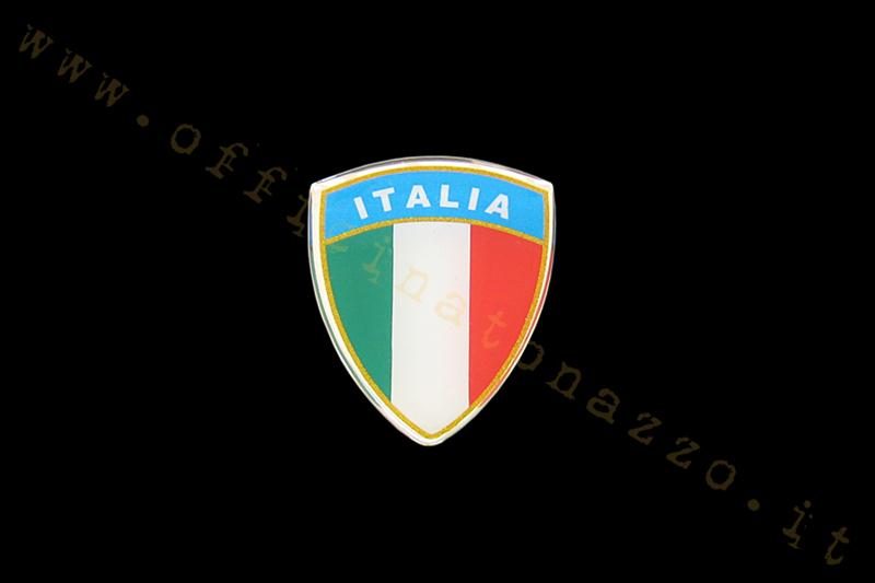 Rubberized Scudetto italienische Flagge Aufkleber