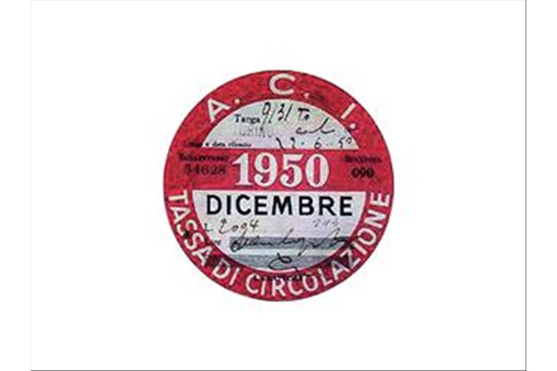 8000000820150 - Vespa road tax sticker 1950