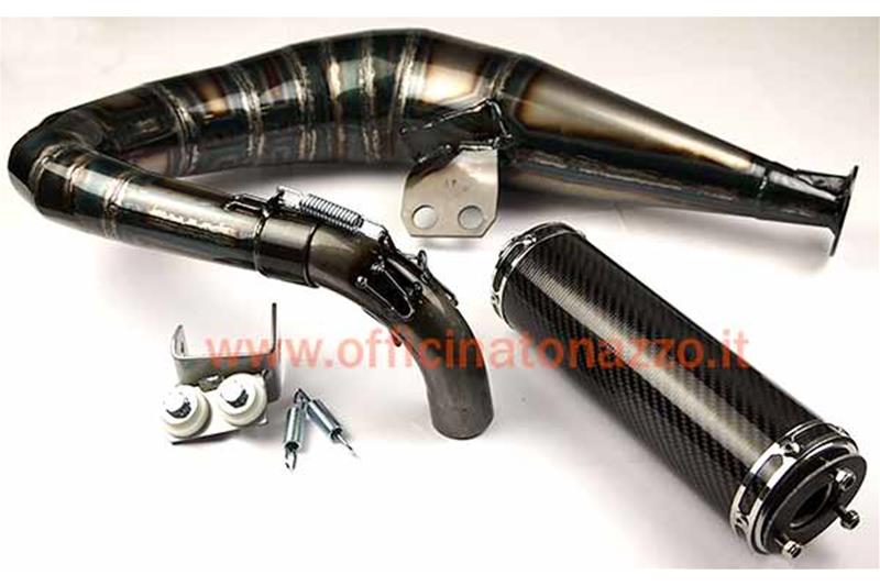 Performance Rancing expansion muffler with carbon silencer for Vespa 125-150